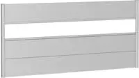 Biohort Sichtschutzelement 3 Metall-Paneele, 1 Acrylglas-Paneel und 2 Schienen, LxH: