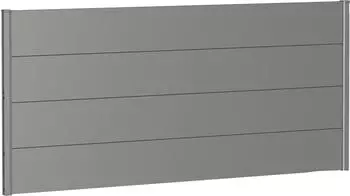Biohort Wandpaneele für Sichtschutz B:200 x H:90 cm ohne Acrylglas quarzgrau-metallic (B280133)