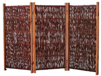 T&J Sofia Weiden-Paravent 3-tlg. 180 x 120 cm (36140)