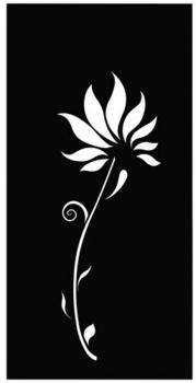 Floraworld Sichtschutzzaun Lilie 90 x 98 cm grau