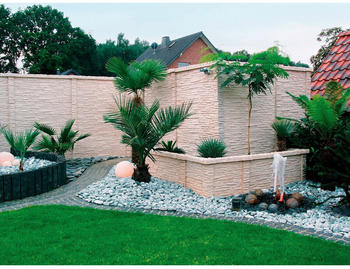Beckers Betonzaun Platte Nostalgie 144 x 30 x 4,5 cm grau (2765923)