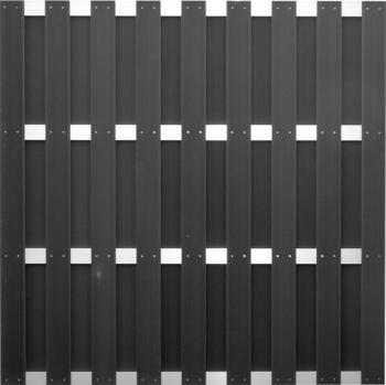 T&J ELDENA WPC/ALU Sichtschutzzaun 1800x1800mm (44704)
