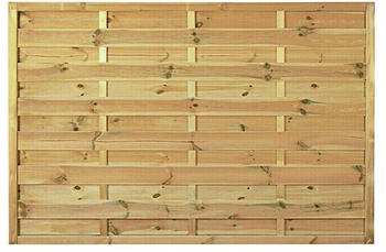 T&J Sichtschutzelement Maxi Massiv 180 x 120 cm Holz Braun