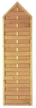 T&J Sichtschutzelement Gotik 60 x 210 cm Holz Braun