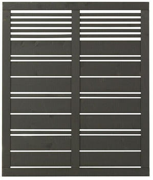 Plus A/S Sichtschutzelement Silence 120 x 140 cm Holz Umbragrau