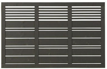 Plus A/S Sichtschutzelement Silence 176 x 110 cm Holz Umbragrau