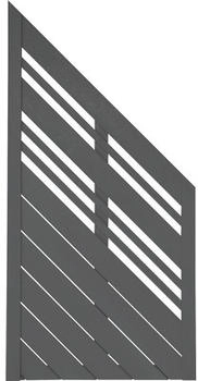 Konsta Abschlusselement Reddy rechts 90 x 180/90 cm anthrazit