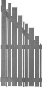 Konsta Abschlusselement Various rechts 90x180/90 cm hellgrau
