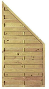 T&J Sichtschutzelement Maxi Massiv 90 x 180/90 cm Holz Braun