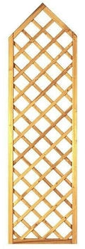 T&J Sichtschutzelement Gotik 60 x 210 cm Holz Braun Rankgitter