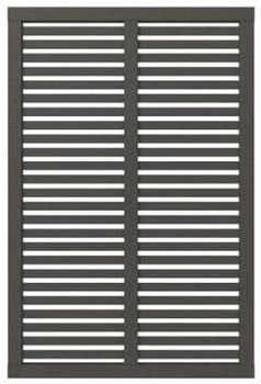 Plus A/S Harmoni Sichtschutz-Zaun umbragrau 120 x 180 cm (17368-22)