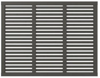 Plus A/S Harmoni Zaun umbragrau 180 x 140 cm (17363-22)