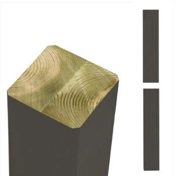 Plus A/S Premium Leimholzpfosten NTR-A 9 x 9 x 238 cm umbragrau (20468-22)