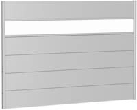 Biohort Sichtschutzelement 5 Metall-Paneele, 1 Acrylglas-Paneel und 2 Schienen, LxH: