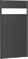 Biohort Sichtschutzelement 7 Metall-Paneele, 1 Acrylglas-Paneel und 2 Schienen, LxH:
