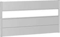 Biohort Sichtschutzelement 3 Metall-Paneele, 1 Acrylglas-Paneel und 2 Schienen, LxH: