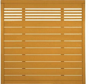 BM Massivholz Zaun 106 180x180cm Fichte honig lasiert (70010)