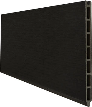 GroJa Solid Stecksystem Grande Einzelprofil Premium 180x24x1,9cm Schwarz co-extrudiert