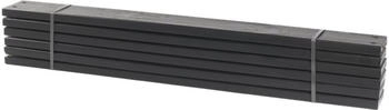 Plus A/S Planken PIPE Set mit 6 Stck, 2,8x12x120cm schwarz (17808-15)