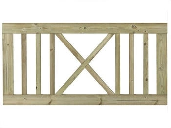 Plus A/S Rom Zaunelement 150 x 75 cm (920514)