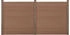 neu.holz WPC Gartenzaun mit Pfosten 183x357cm