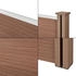 neu.holz WPC Gartenzaun mit Pfosten 183x357cm