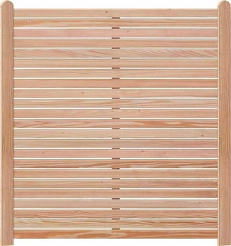 Endorphin Rhombus-Sichtschutzzaun Lärche 2x Elemente 180x180cm & 3x Holz-Pfosten 9x9x190cm