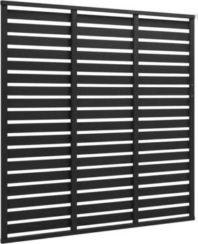 vidaXL Zaunelement WPC 180x180 cm Schwarz