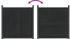 vidaXL Zaunelement Grau 173x186 cm WPC