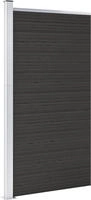 vidaXL Zaunelement WPC 95x186 cm Schwarz