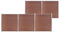 vidaXL Gartenzaun WPC 872x186 cm Braun