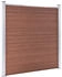 vidaXL Gartenzaun WPC 872x186 cm Braun
