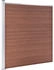 vidaXL Gartenzaun WPC 872x186 cm Braun