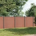 vidaXL Zaunelement Braun 526x186 cm WPC