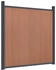vidaXL Zaunelement Braun 526x186 cm WPC