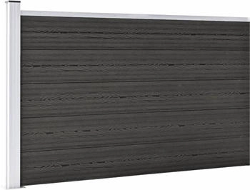 vidaXL Gartenzaun WPC 175x105 cm Grau