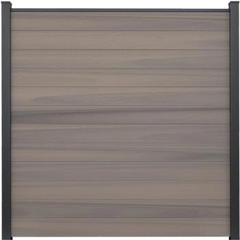 GroJa Solid Steckzaunsystem 180 x 180 cm Bi-Color Braun
