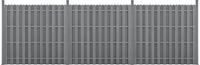 WPC Gartenzaun Langero 185x562 cm Grau neu.holz