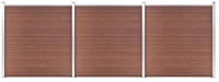 vidaXL Gartenzaun WPC 526x186 cm Braun