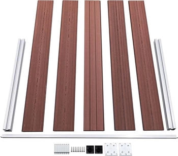 vidaXL Gartenzaun WPC 872x106 cm Braun