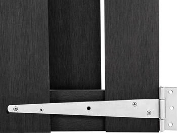 vidaXL Gartentor WPC 100x112 cm Grau