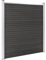 vidaXL Gartenzaun WPC 180&times;186 cm Grau