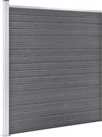 vidaXL Gartenzaun WPC 699x186 cm Grau