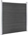 vidaXL Zaunelement Set WPC 965x(105-186) cm Schwarz