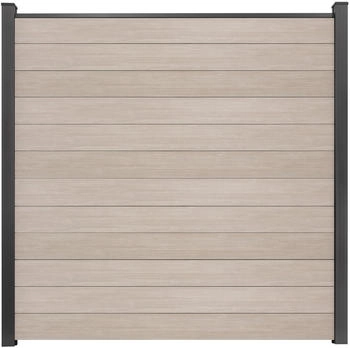 GroJa Steckzaun Schmal Basicline 180 cm x 180 cm Sheffield Oak