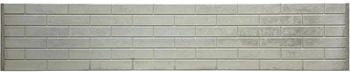 Beckers Betonzaun Zaunelement Standard Stein glatt 200 x 38,5 cm Betongrau