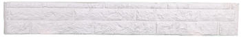 Beckers Betonzaun Zaunelement Klassik Fels Motiv 184 x 26 cm Betongrau