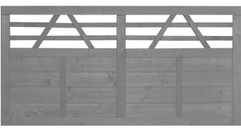 Konsta Vorgartenzaun Venga 180 x 90 cm basaltgrau