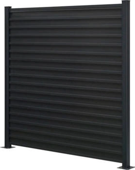 Floraworld Steckzaun-Set profiliert zum Aufdübeln 180 x 180 cm anthrazit