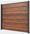 Gutta Sichtschutzzaun-Element WPC Anthrazit 202 cm x 186 cm Dielen Grau